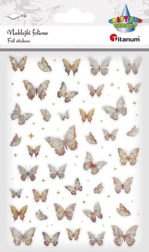 Herlitz Naklejki foliowe Motyle złote i holograficzne