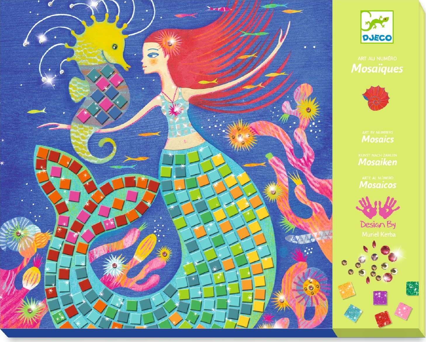 Djeco Zestaw kreatywny-mozaika - Syreny