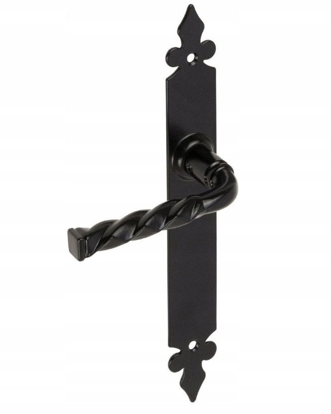 Gate handle WHB 90, 90 mm, black.