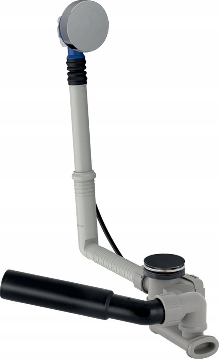 Syfon Geberit Zestaw odpływowo-przelewowy do wanien, z korkiem automatycznym, kompletny, chrom bł. [1/10/80]