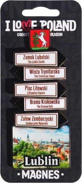 Pan Dragon Magnes I love Poland Lublin ILP-MAG-C-LUB-13