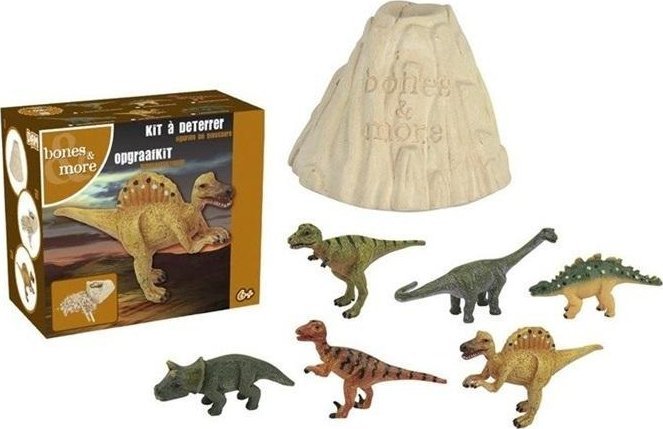 Duża figurka dinozaura - wykopalisko z wulkanu MIX