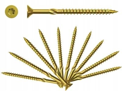 Koelner/Rawlplug Wkręt konstrukcyjny do drewna 5x80 łeb stożkowy napęd typu TX - 0.05ts