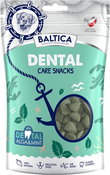Baltica Snacks Dental Care z algą i miętą 100g - Baltica