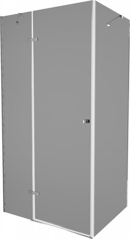 Mexen Mexen Roma kabina prysznicowa uchylna 70 x 100 cm, grafit, chrom - 854-070-100-01-40