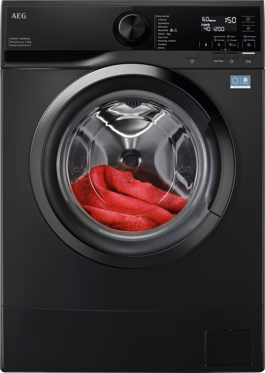 Karta AEG velas pralka (front.ielade) 6kg czarna L6SE26DXE L6SE26DXE (7333394124353)