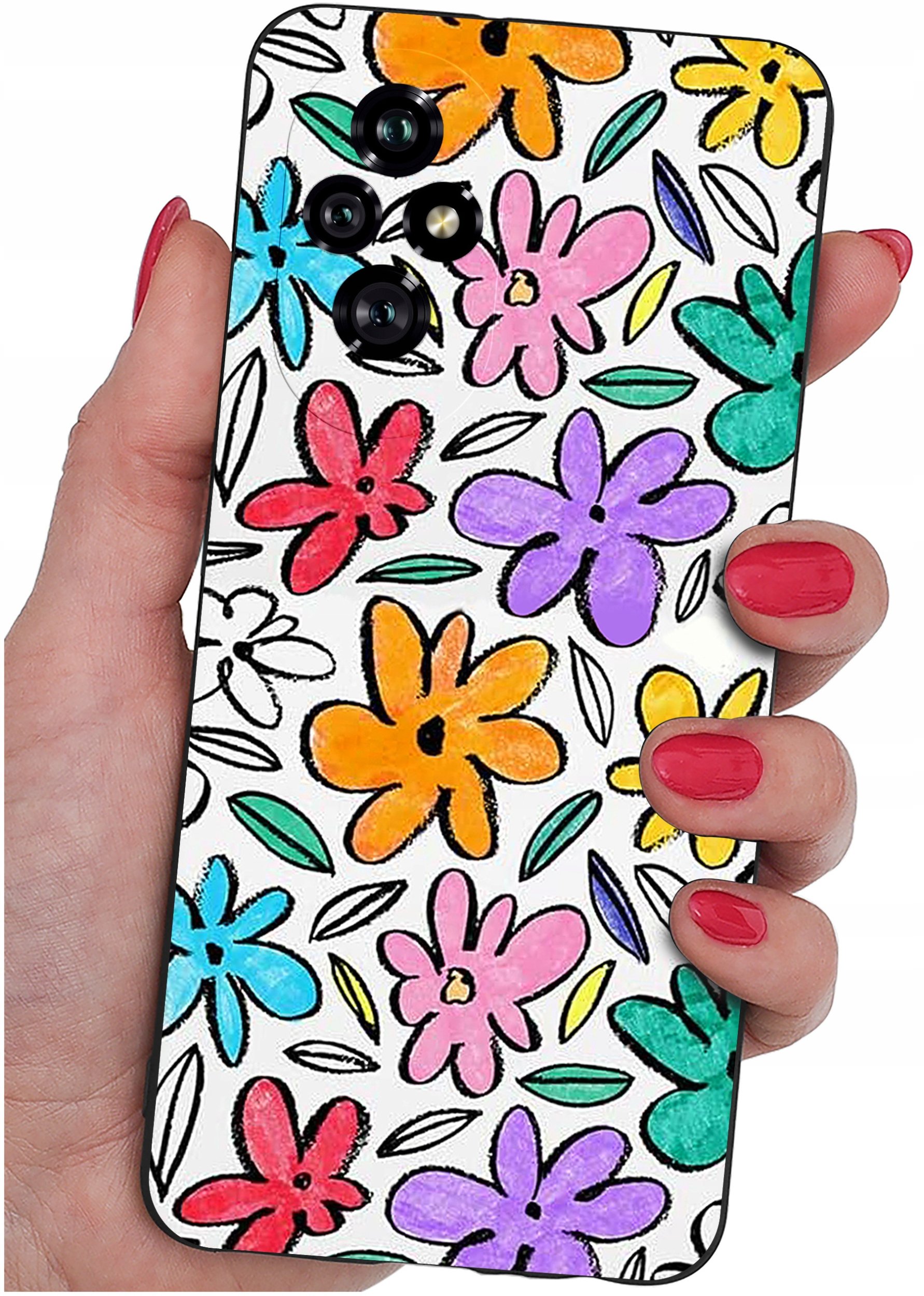 ETUI do Honor 200 5G | WZORY | SILIKONOWE MATT CASE + SZKŁO 9H