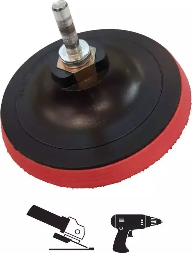 Dedra Dysk mocujący z rzepem M14, 100mm + trzpień do wiertarki