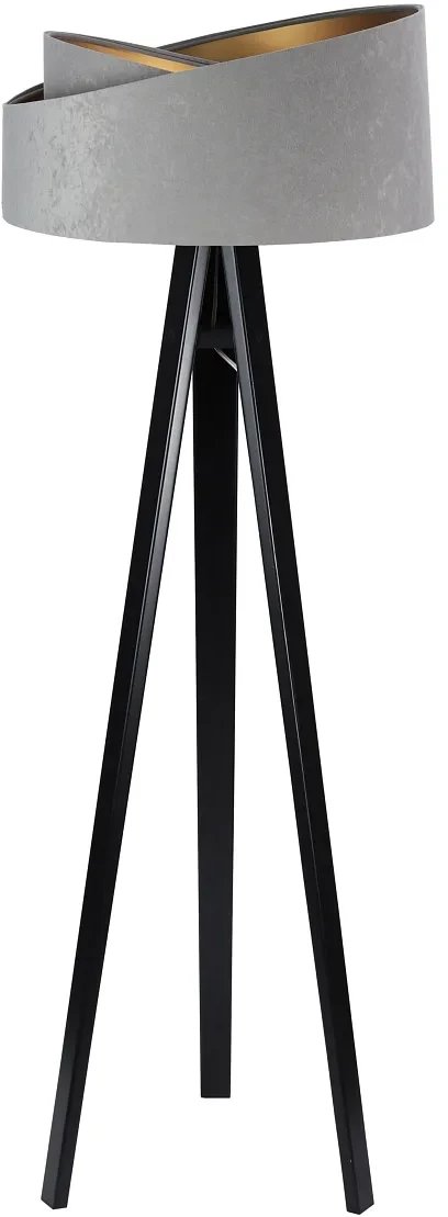 Lampa stojąca GEMSTONE szara/złota/czarna BPS KONCEPT
