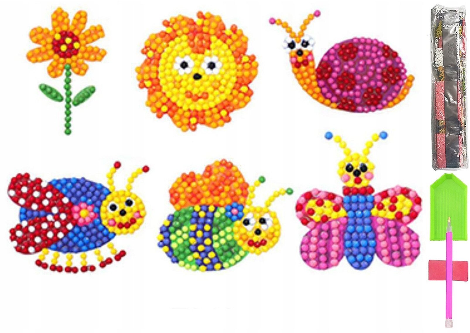 HAFT DIAMENTOWY 5D Zestaw DZIECI Najklejki PUZZLE