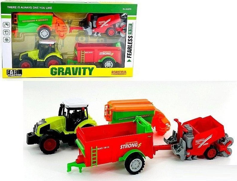 Adar Traktor z maszynami rolniczymi