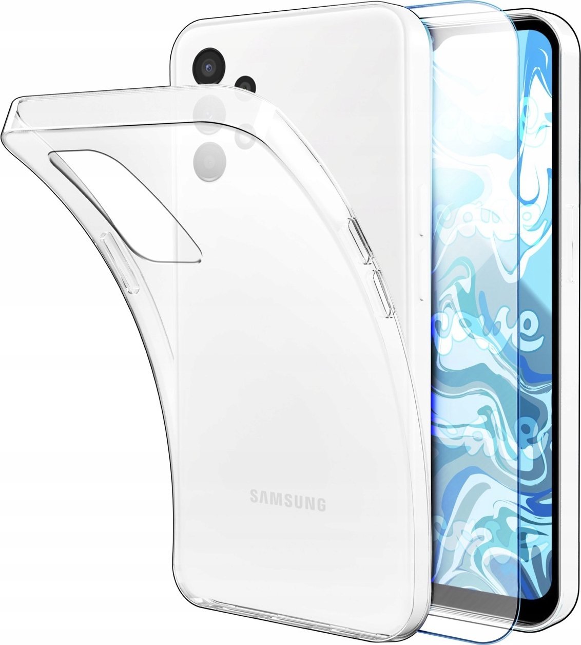 Hello Case Etui Do Samsung Galaxy A13 5G / A04s (Przezroczyste, Silikonowe) Szkło