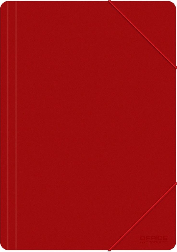 Office Products Teczka z gumką A4 500mikr. czerwona