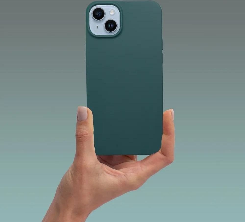 Futerał MATT do XIAOMI Redmi Note 14 4G (GLOBAL - 164,84mm x 78,15mm x 8,16mm) ciemnozielony