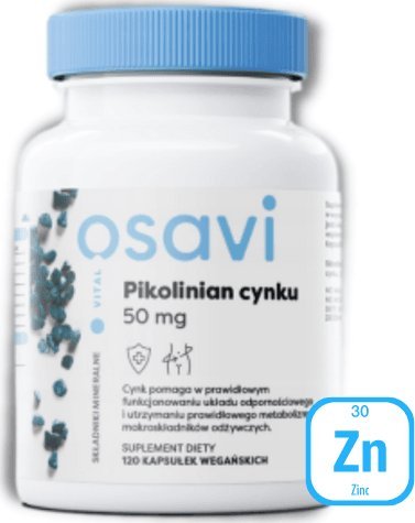 Osavi Osavi Pikolinian Cynku, 50mg - 120 kapsułek
