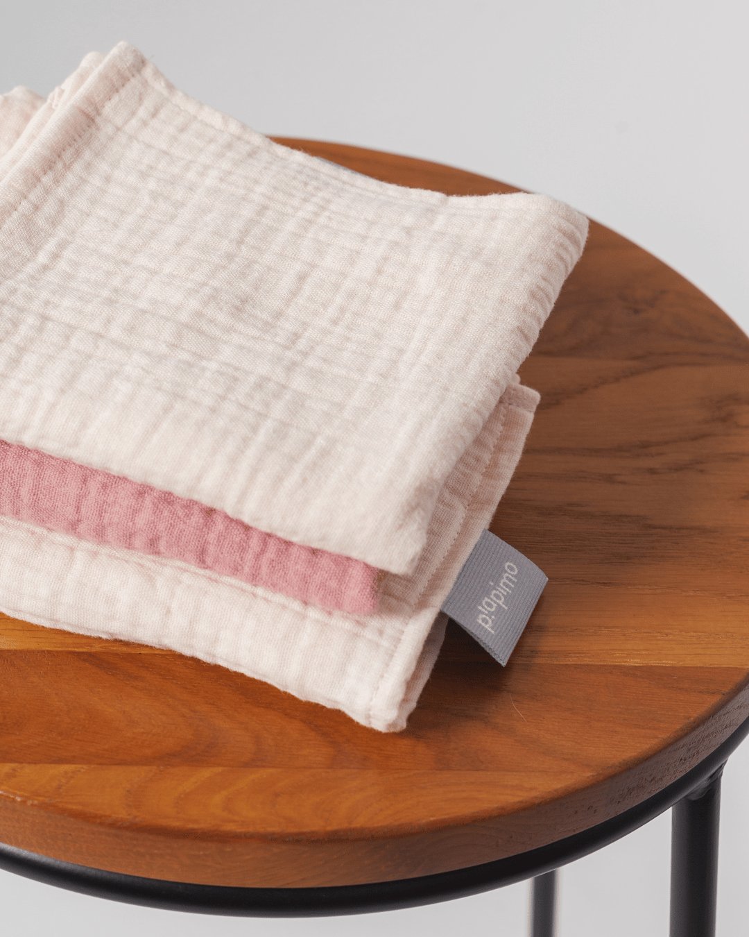 PIAPIMO-OTULACZE MUŚLINOWE 50X60 BEŻ I RÓŻ 3SZT