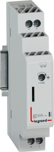 Legrand Modułowy jednofazowy zasilacz impulsowy Klasa ochronności II 100-240 V AC / DC 5V - 12W 146701
