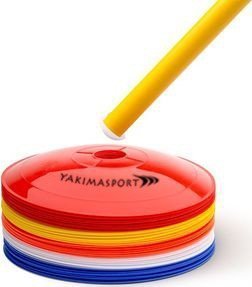 YakimaSport Wysepki treningowe, płaskie ze zbieraczem