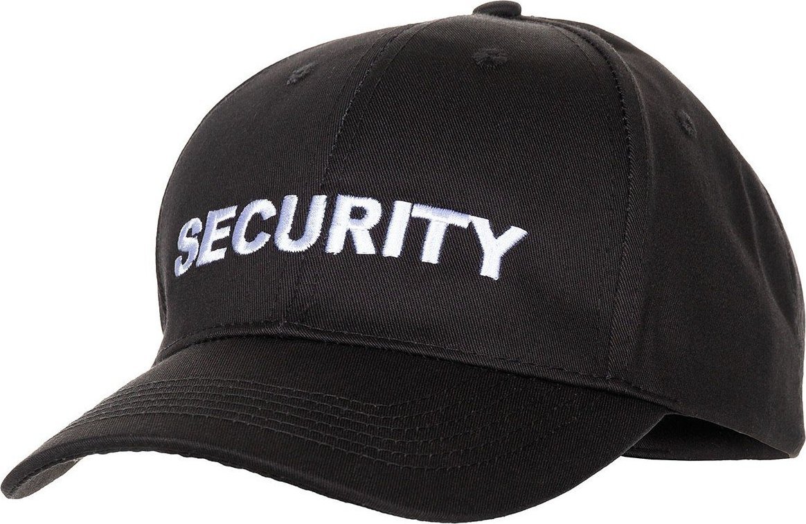 MFH CZAPKA Z DASZKIEM SECURITY CZARNA MFH