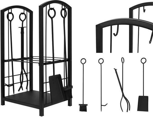 Ikonka Stojak na drewno z przyborami PK011