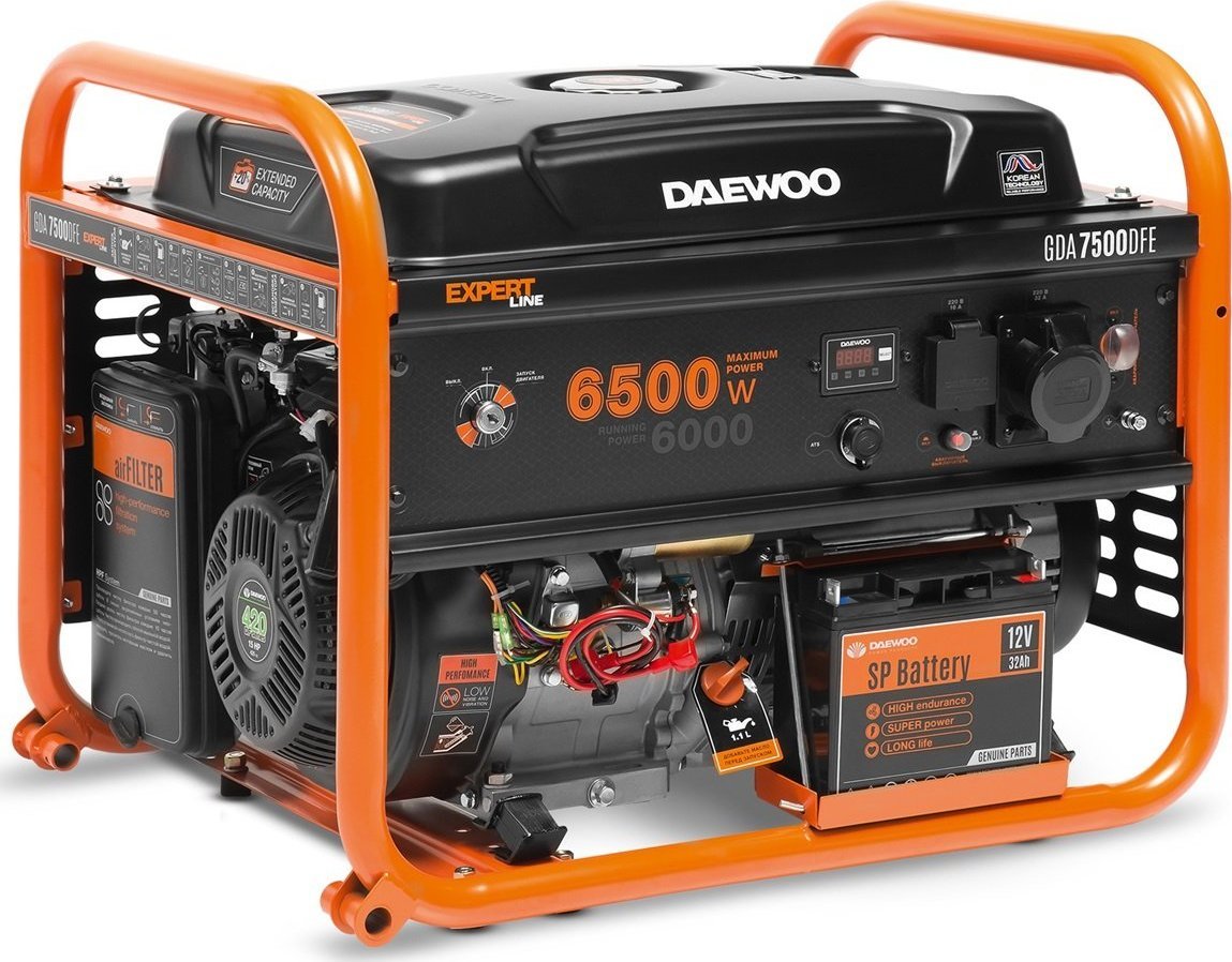 Agregat Daewoo GDA 7500DPE-3 DUAL POWER 6500 W 3-fazowy