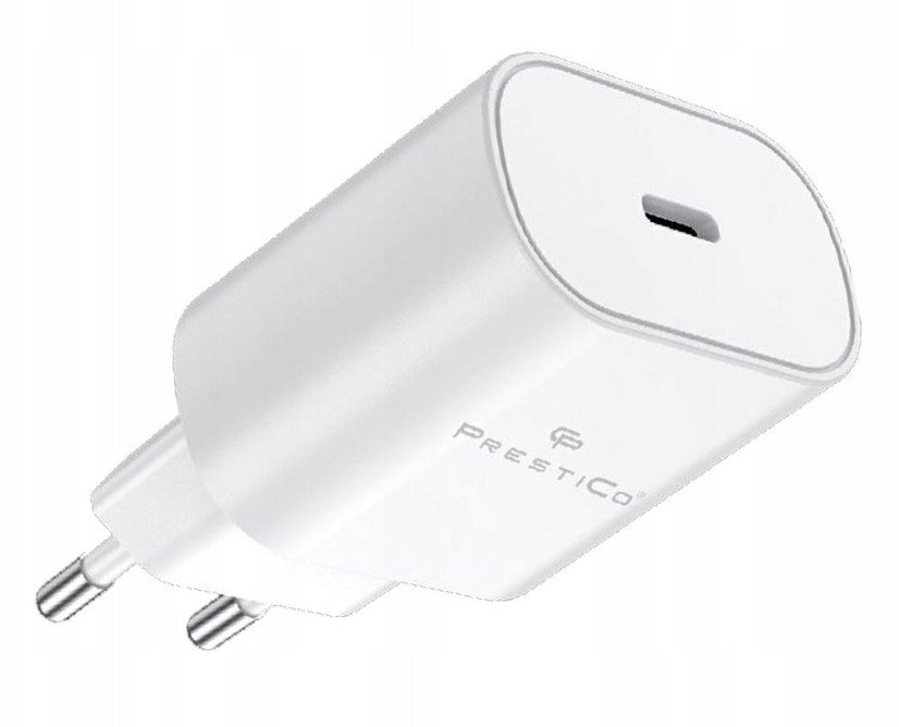 Prestico F25 Fast Charge wall charger USB-C 25W PD white