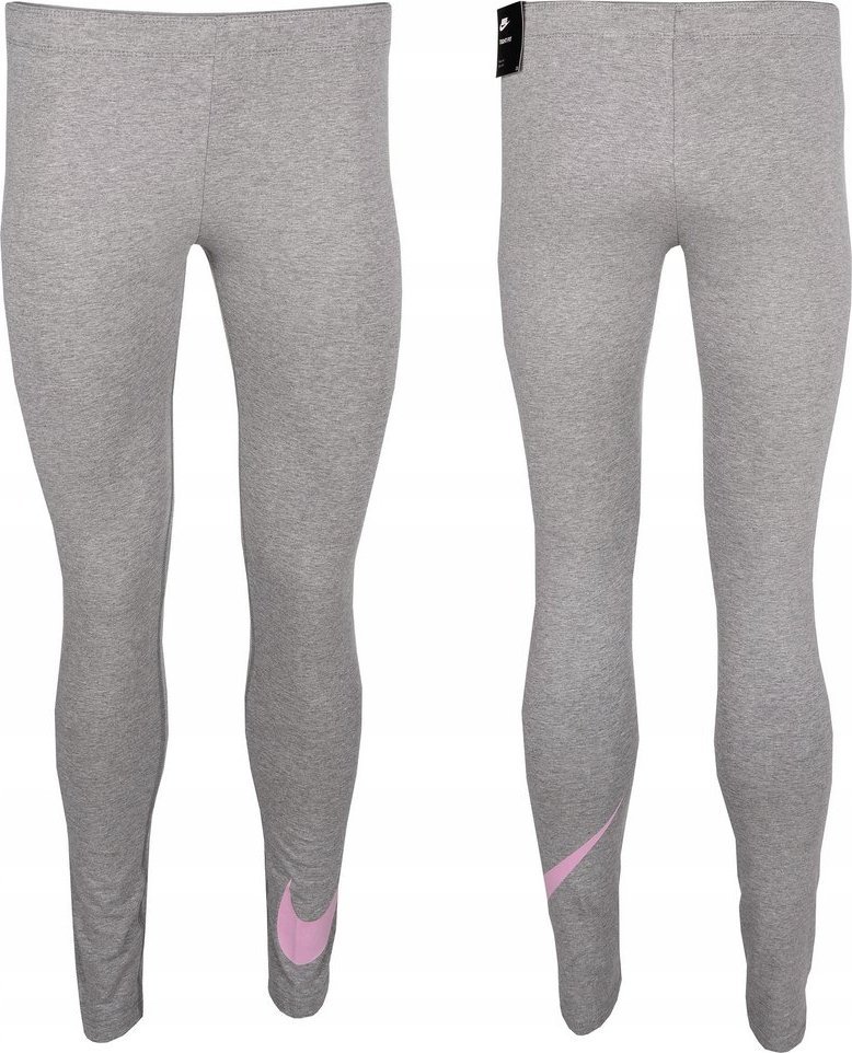 Nike Legginsy dla dzieci Nike G NSW Favotites SWSH Tight szare AR4076 094 M