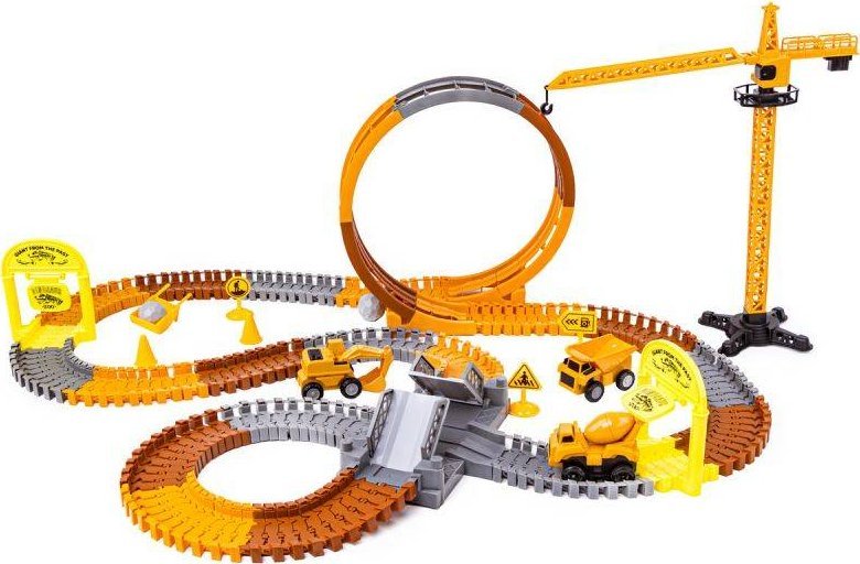 Duży Tor Samochodowy, Wyścigowy - Plac Budowy 180 El. Pętla, Dźwig, Resoraki