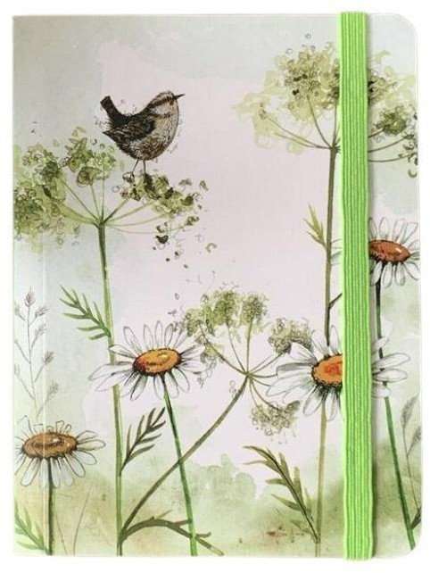 Notatnik z gumką A6 SCN31 Strzyżyk i stokrotki