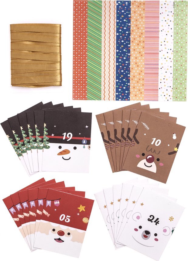 Kalendarz adwentowy DP Craft DIY pudełeczka 24szt.