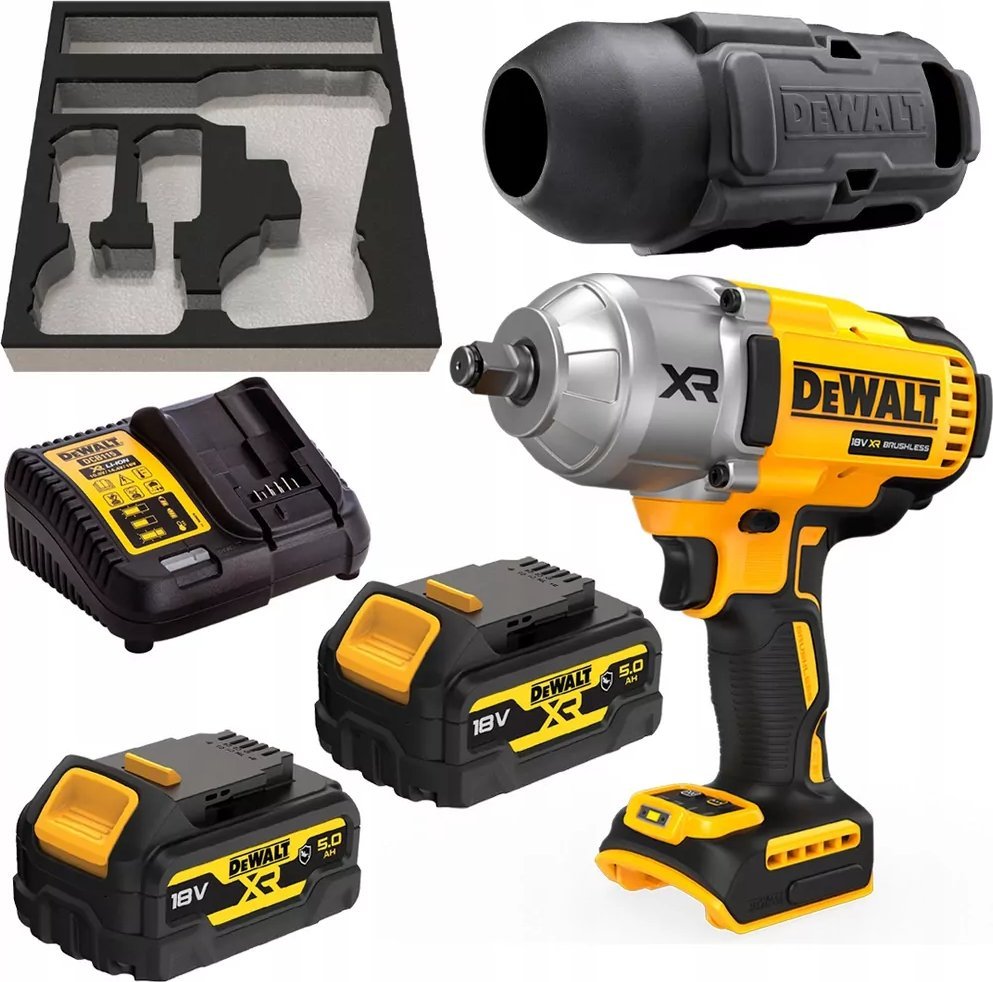 Klucz udarowy Dewalt AKUMULATOROWY KLUCZ UDAROWY 1/2'' XR 18V 2*5.0AH GFN