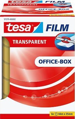 Tesa tesafilm Office Box 6 Rollen 66m 25mm transparent