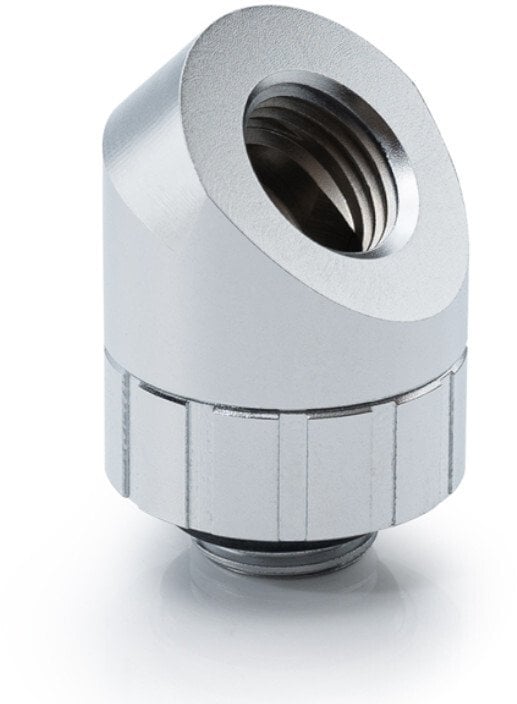 BitsPower Artemis 45 Grad Fitting - obrotowy, srebrny piaskowany