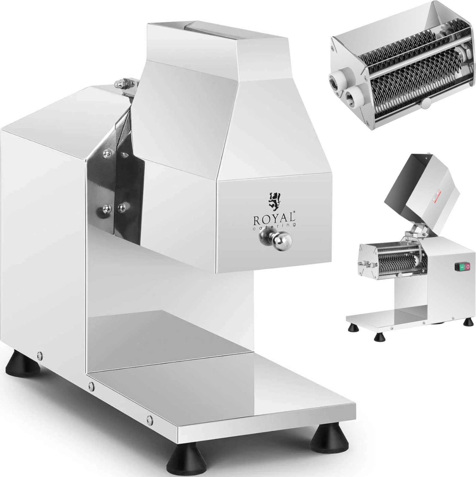 Royal Catering Kotleciarka steaker maszyna do rozbijania zmiękczania mięsa elektryczna 230V 350W Kotleciarka steaker maszyna do rozbijania zmiękczania