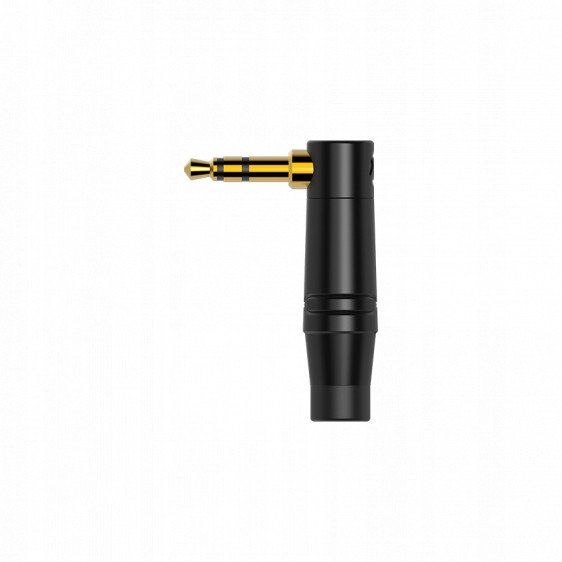Wtyk typu Jack kątowy 3.5mm stereo Roxtone RMJ3RPX-BG
