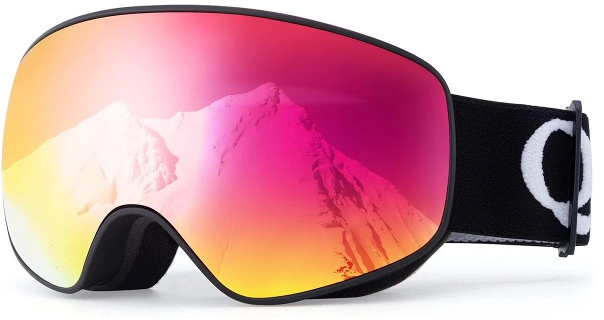 Gogle narciarskie Qunature Black dziecięce (rozmiar M/L) - czarne