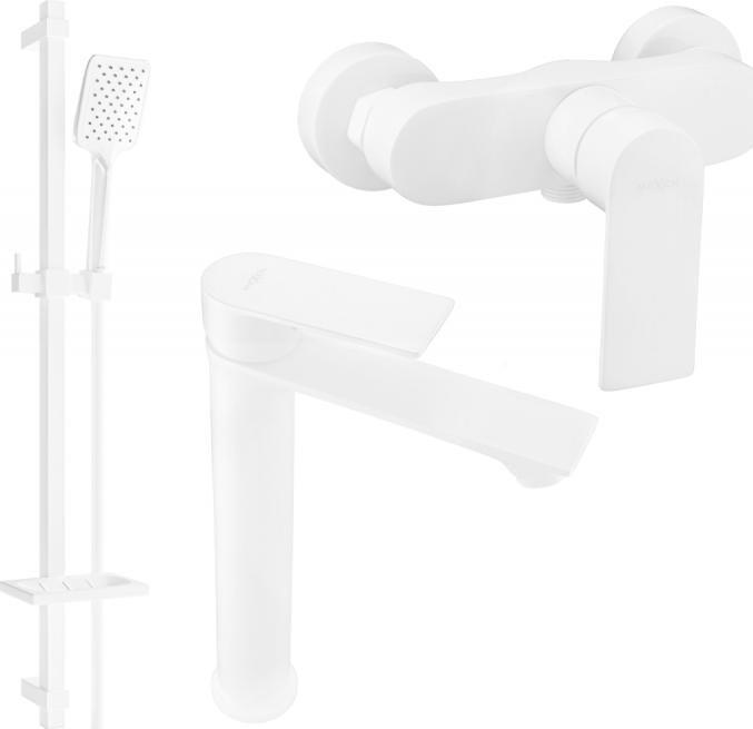 Bateria prysznicowa Mexen Mexen Royo DQ62 zestaw prysznicowy, biały - 72214DQ62-20