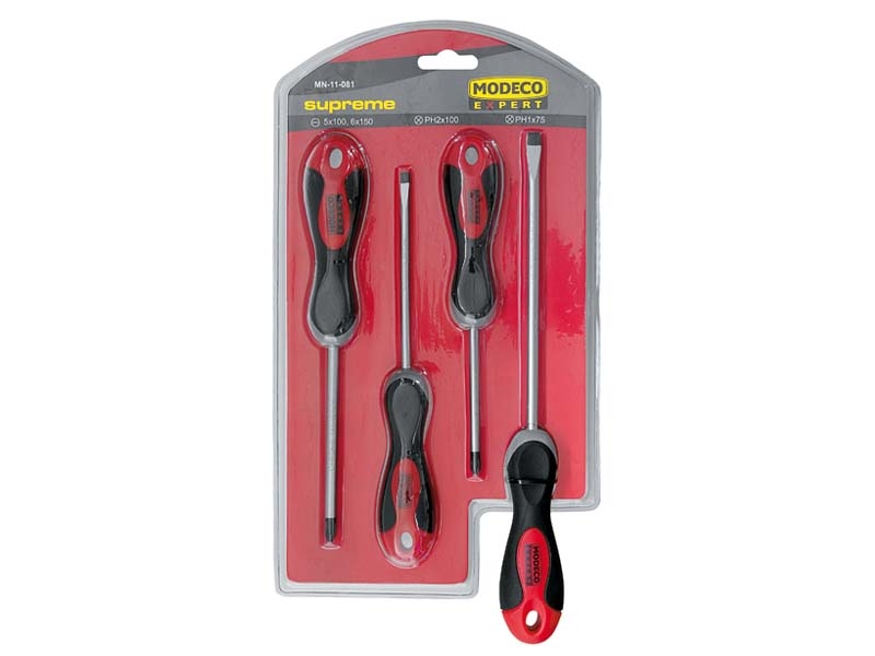 Modeco Komplet wkrętaków SUPREME 4szt. - MN-11-081