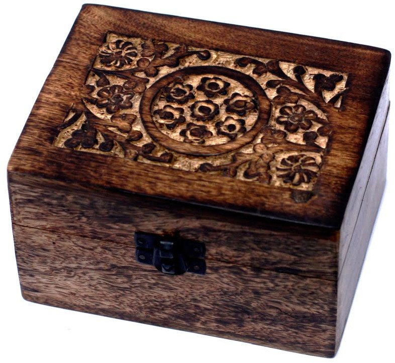 Pudełko do olejków - Kwiaty na 12 olejków