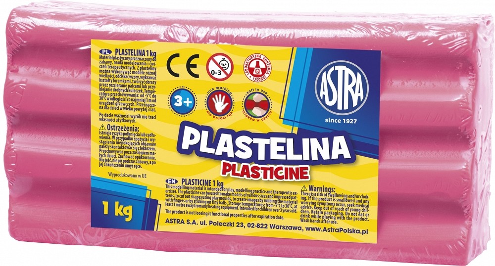 Astra Plastelina 1 kg jasnoróżowa (303111007)