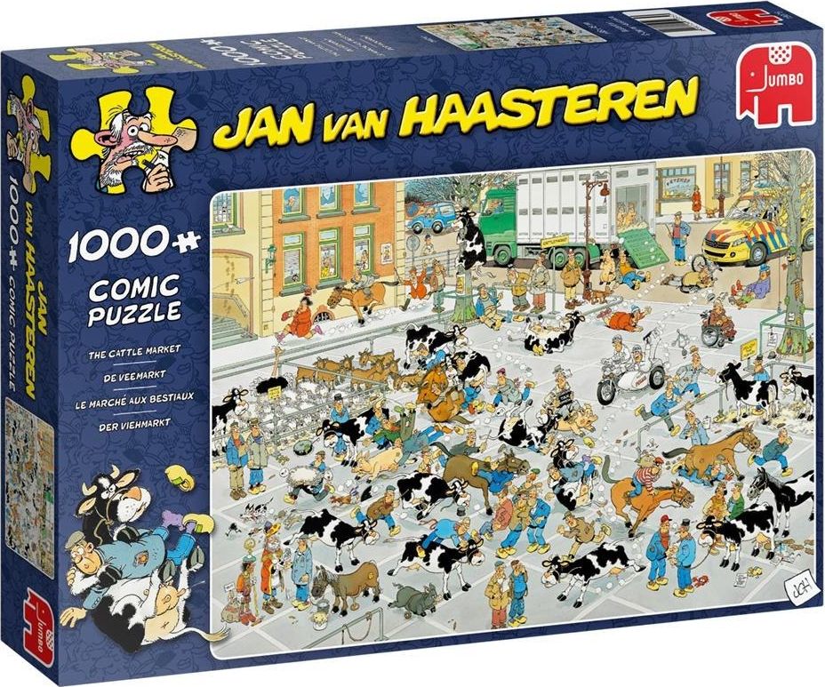 Jumbo Puzzle 1000 Haasteren Giełda zwierząt G3