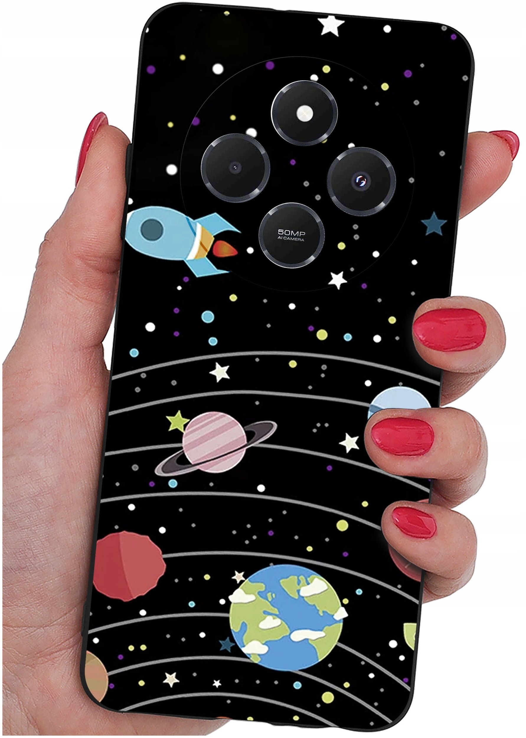 Etui do Xiaomi Redmi 14C WZORY |SILIKONOWE MATT CASE + SZKŁO 9H