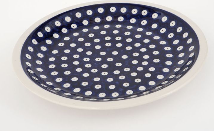 Bolesławiec Talerz płytki 24cm Bolesławiec Kropki 42