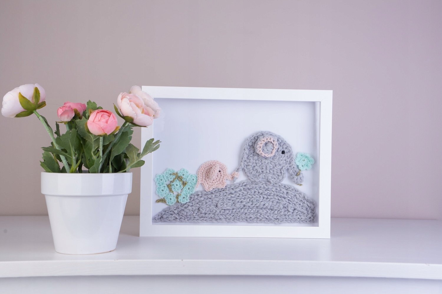 Obraz podświetlany ,,Słoniki"