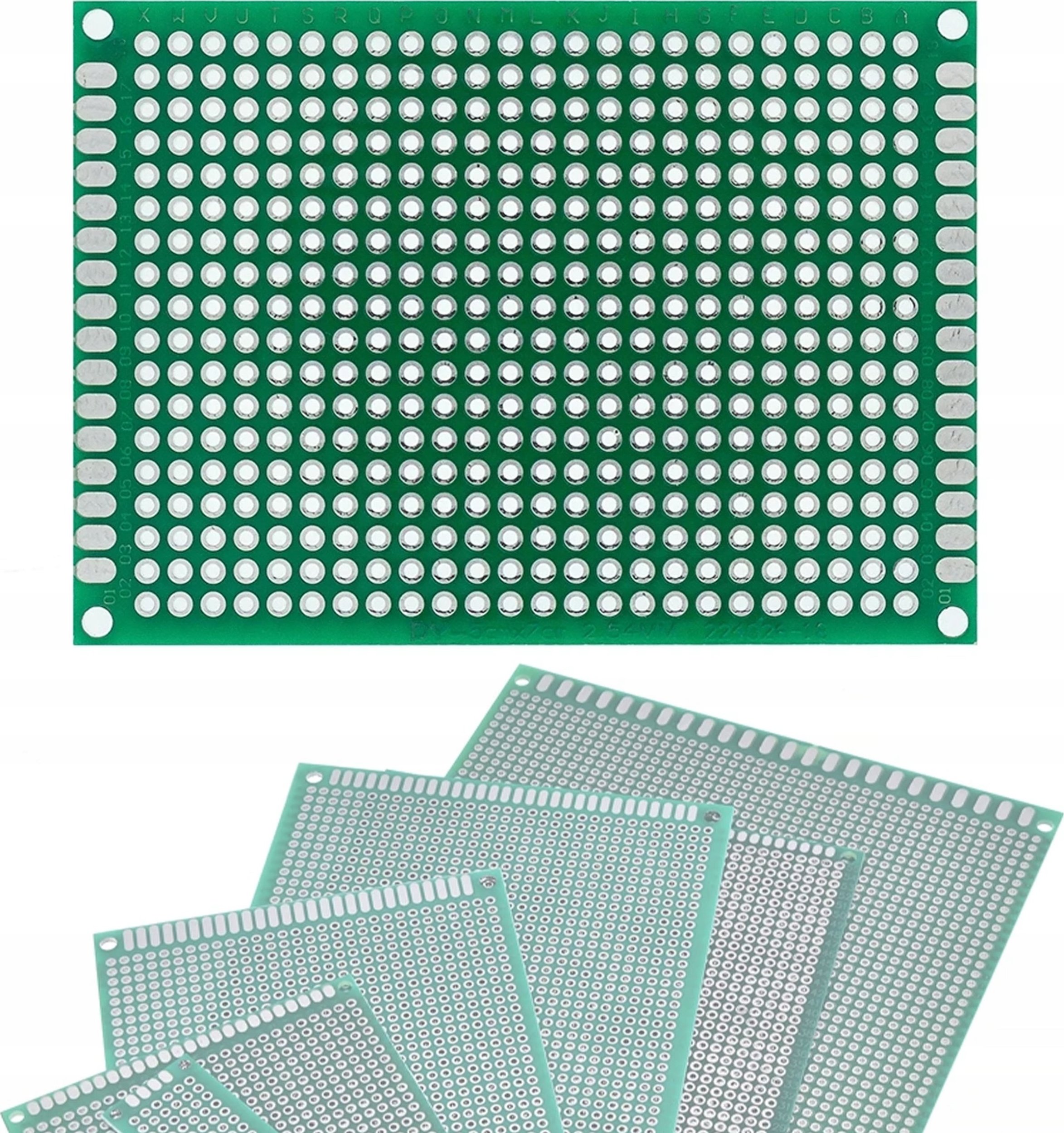 Rosfix ROSFIX DWUSTRONNA UNIWERSALNA PŁYTKA PROTOTYPOWA DRUKOWANA 50X70 MM ZIELONA