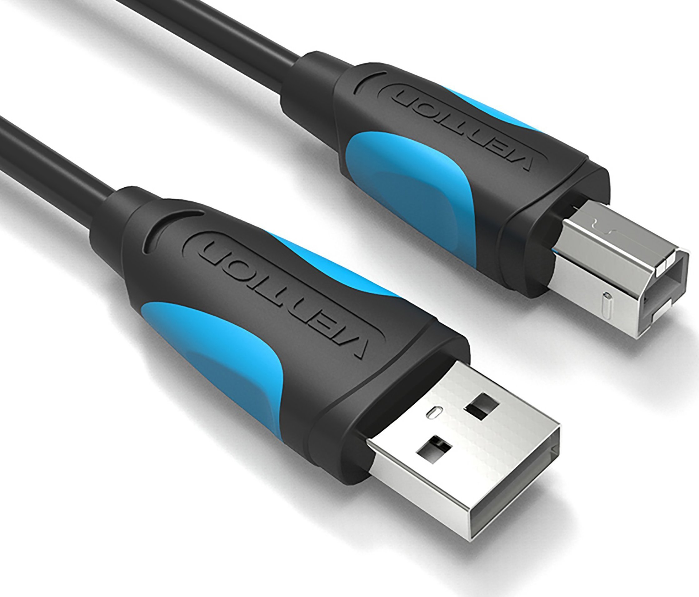 Kabel USB Vention USB-A - USB-B 1 m Czarny (VAS-A16-B100-F)