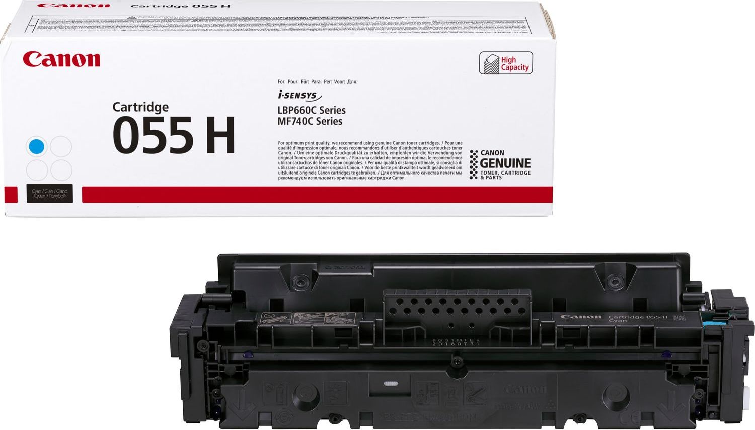 Toner Canon CRG-055H Cyan Original (3019C002)