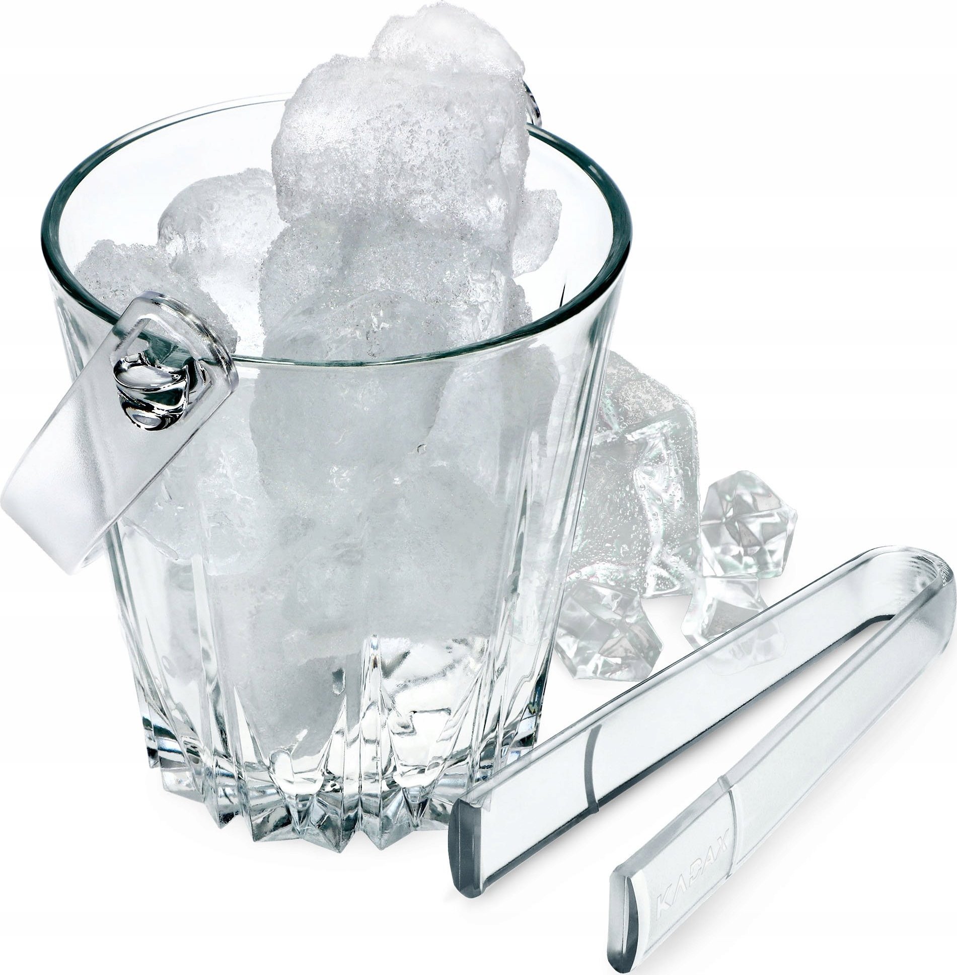 Kadax Wiaderko Do Lodu Pojemnik Na Lód + Szczypce 0,8L