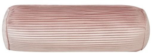 Beliani Poduszka dekoracyjna JONQUIL Welur 22 x 60 cm Różowy Jednolity