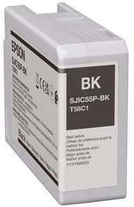 SJIC55(BK): INK CARTRIDGE FOR/COLORWORKS CW-D6500/D6000-BLACK